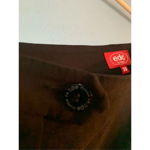 Vintage EDC by Esprit Black Pants with Red Velvet Tassel Bottoms - Picture 3 of 4